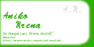 aniko mrena business card